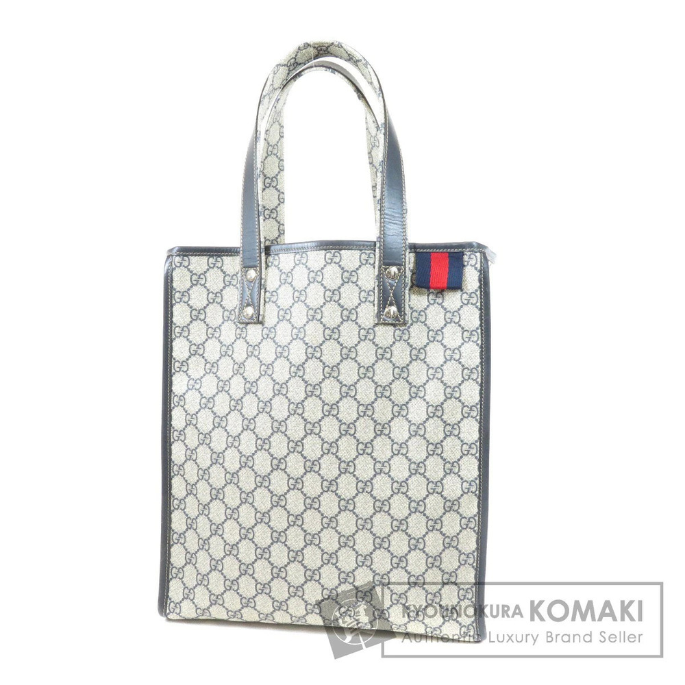 Gucci GG Supreme Web Loop Tote Brown